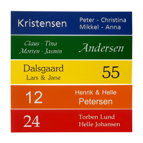 Farvede signal skilte