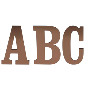 Bogstav til Husnummer ANTIK i Kobber look - mini A-�