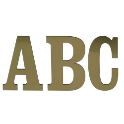 Bogstav til Husnummer ANTIK i Messing look - mini A-�