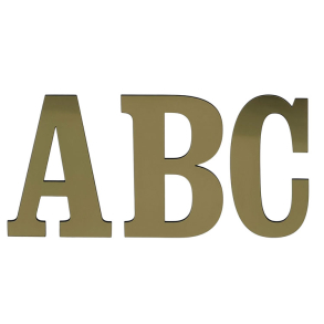 Bogstav til Husnummer ANTIK i Messing look - mini A-�