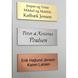 Kobber look skilt, 60x150mm