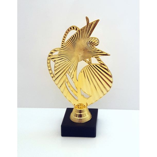 Danse og gymnastik pokal i guld farve