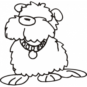 Fin hund - her vogter jeg skilt