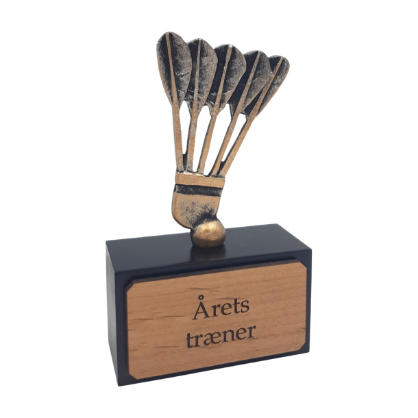 Badminton statuette - 13,5 cm - ideel som hderspris til klubber