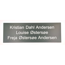 Grt skilt med hvid tekst - 3 strrelser