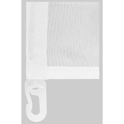 Monteret med hvide clips