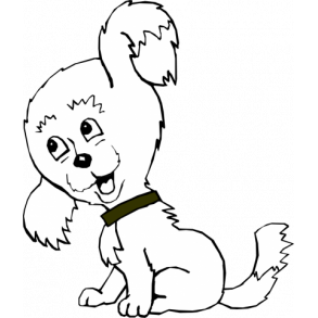 Lyttende hund - her vogter jeg skilt