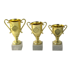 Lille Guld Pokal  Elegant Sportspris i Tre Strrelser