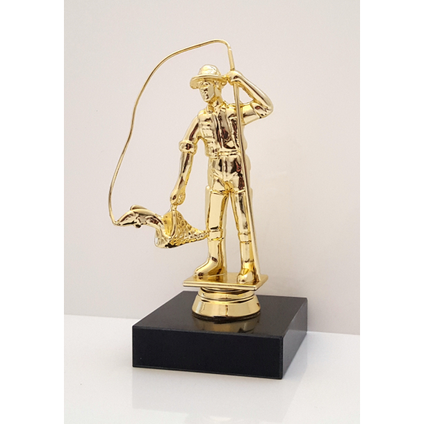 Statuette Lystfisker