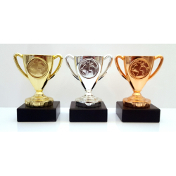 Mini pokal i 3 farver