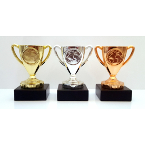 Mini pokal i 3 farver