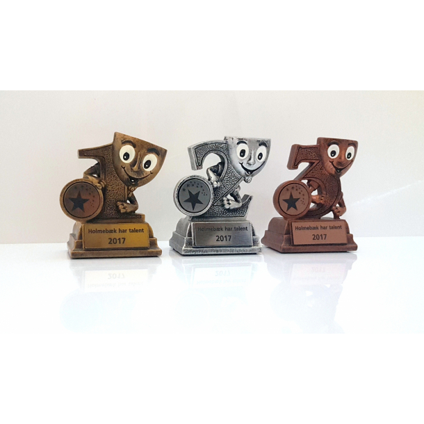 Pokal Glad  Perfekt til Top 3 Vinderne!