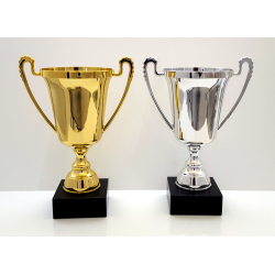 Elegant blank Guld eller Slv pokal 22,5 cm 