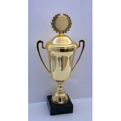 Elegant blank Guld eller Slv trof 37 cm med Top og lg