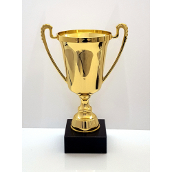 Elegant blank Guld eller Slv pokal 27 cm 