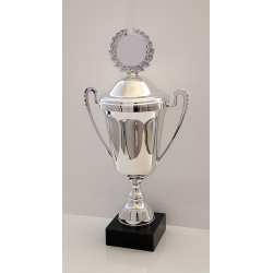 Elegant blank Guld eller Slv trof 37 cm med Top og lg