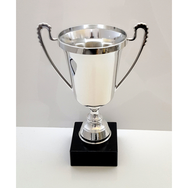 Elegant blank Guld eller Slv pokal 27 cm 