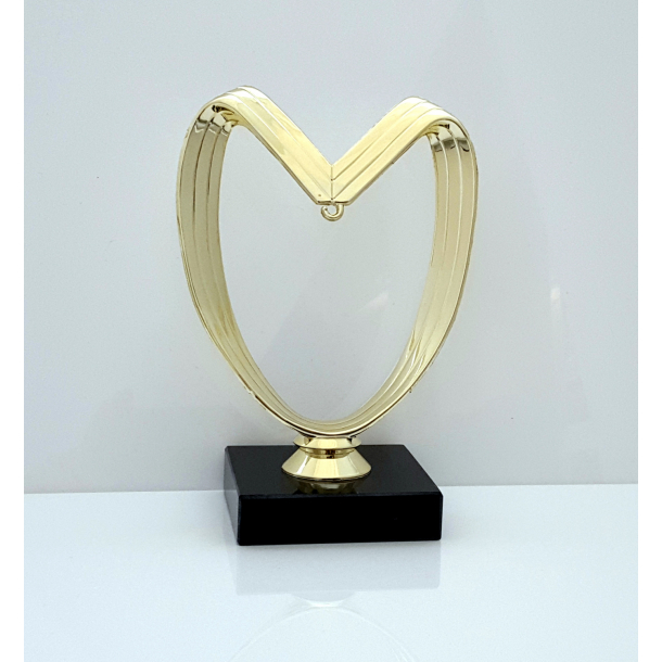 Ribbon Guld Hjerte Statuette