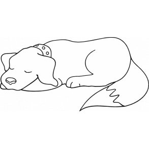 Sovende hund - her vogter jeg skilt