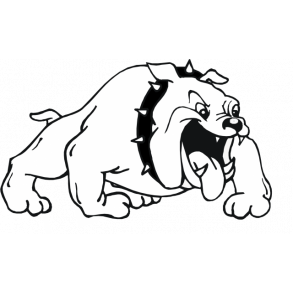 Stor Bulldog - her vogter jeg skilt