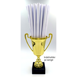 Elegant blank Guld eller Slv pokal 22,5 cm 