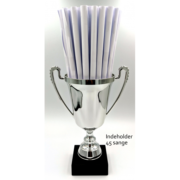 Elegant blank Guld eller Slv pokal 27 cm 