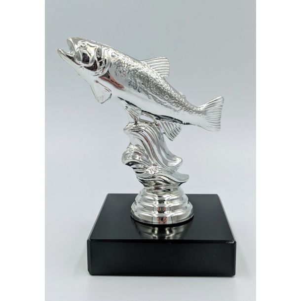 Statuette Fisk i slv