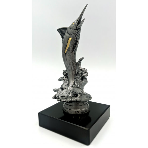 Statuette Sejlfisk sten-look