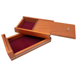 Trske med 2 kortspil samt Domino brikker