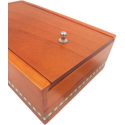 Trske med 2 kortspil samt Domino brikker