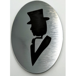 Lady eller Gentleman toilet skilt - Old style