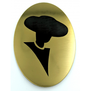 Lady eller Gentleman toilet skilt - Old style