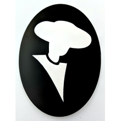 Lady eller Gentleman toilet skilt - Old style