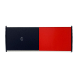 Ledig optaget skilt 62x155 mm i aluminium med r�d og gr�n visning