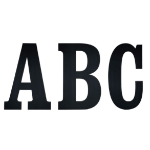 Bogstav til husnummer ANTIK i Mat Sort A-�