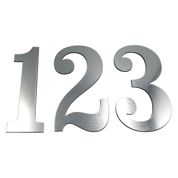 Antik husnummer i St�l look akryl 10-30 cm