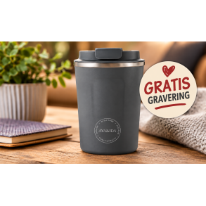 AYA&IDA CUP2GO termokop 380 ml p� tr�bord i hyggeligt milj�