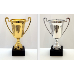 Elegant blank Guld eller Slv pokal 27 cm 