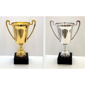 Elegant blank Guld eller Slv pokal 27 cm 