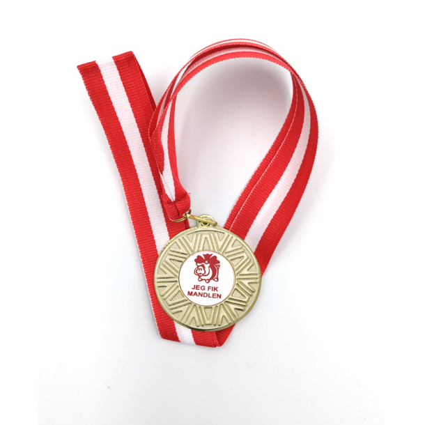 Mandelgave Medaljen � Jeg Fik Mandlen!