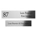 St�rrelse p� skilt 35 mm x 170 mm