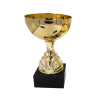 Guldbue guldpokal til 1. plads uden l�g, 20 cm h�j, med sort marmorsokkel
