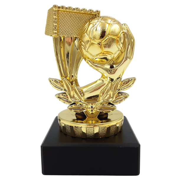 H�ndbold statuette med sokkelskilt og personlig gravering