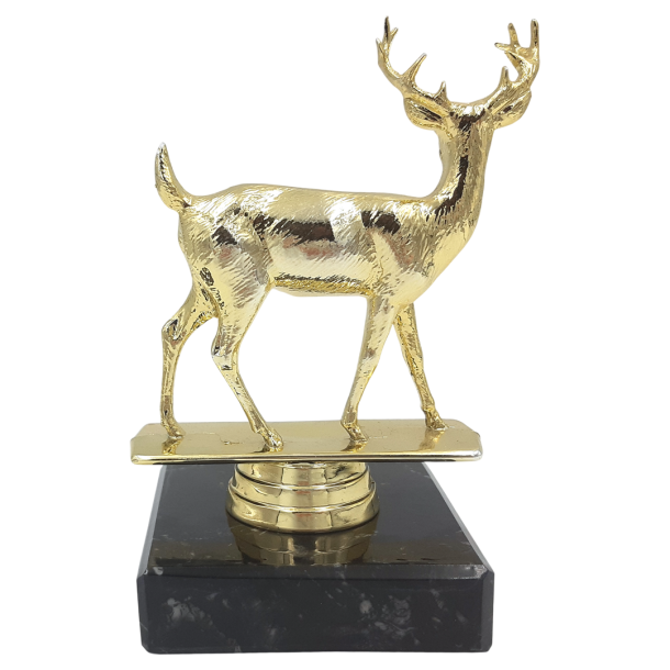 Jagt statuette i guld