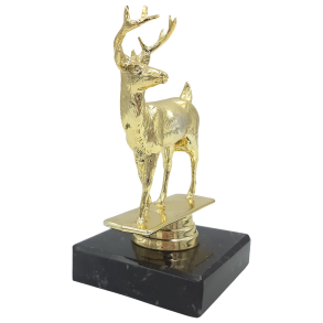 Jagt statuette i guld