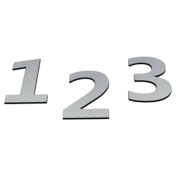 Moderne husnummer i aluminium akryl 10-30 cm