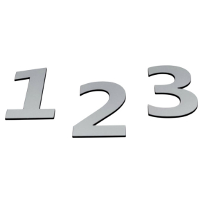 Moderne husnummer i aluminium akryl 10-30 cm