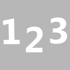 Husnummer MODERNE Hvid - MINI