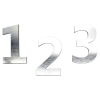 Moderne husnummer i st�l look akryl 10-30 cm