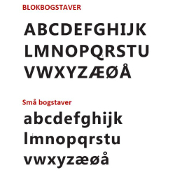 Bogstaver A-Z til moderne husbogstaver i akryl